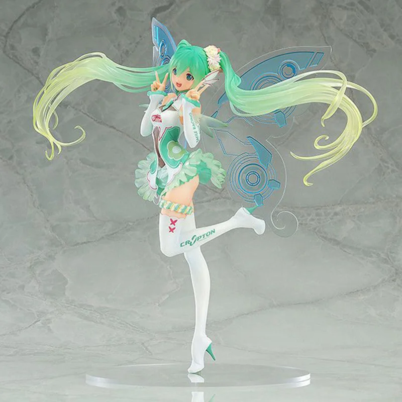 

Anime Hatsune Miku 2017 Racing Miku Action Figure 1/7 scale painted figure Butterfly Miku PVC figure Toys