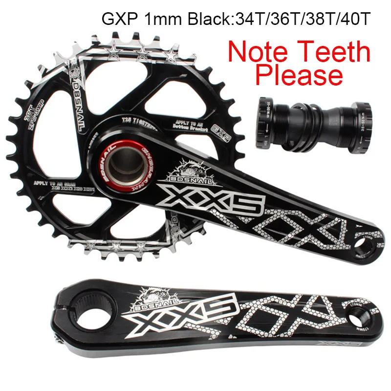 crankset Black GXP 1mm