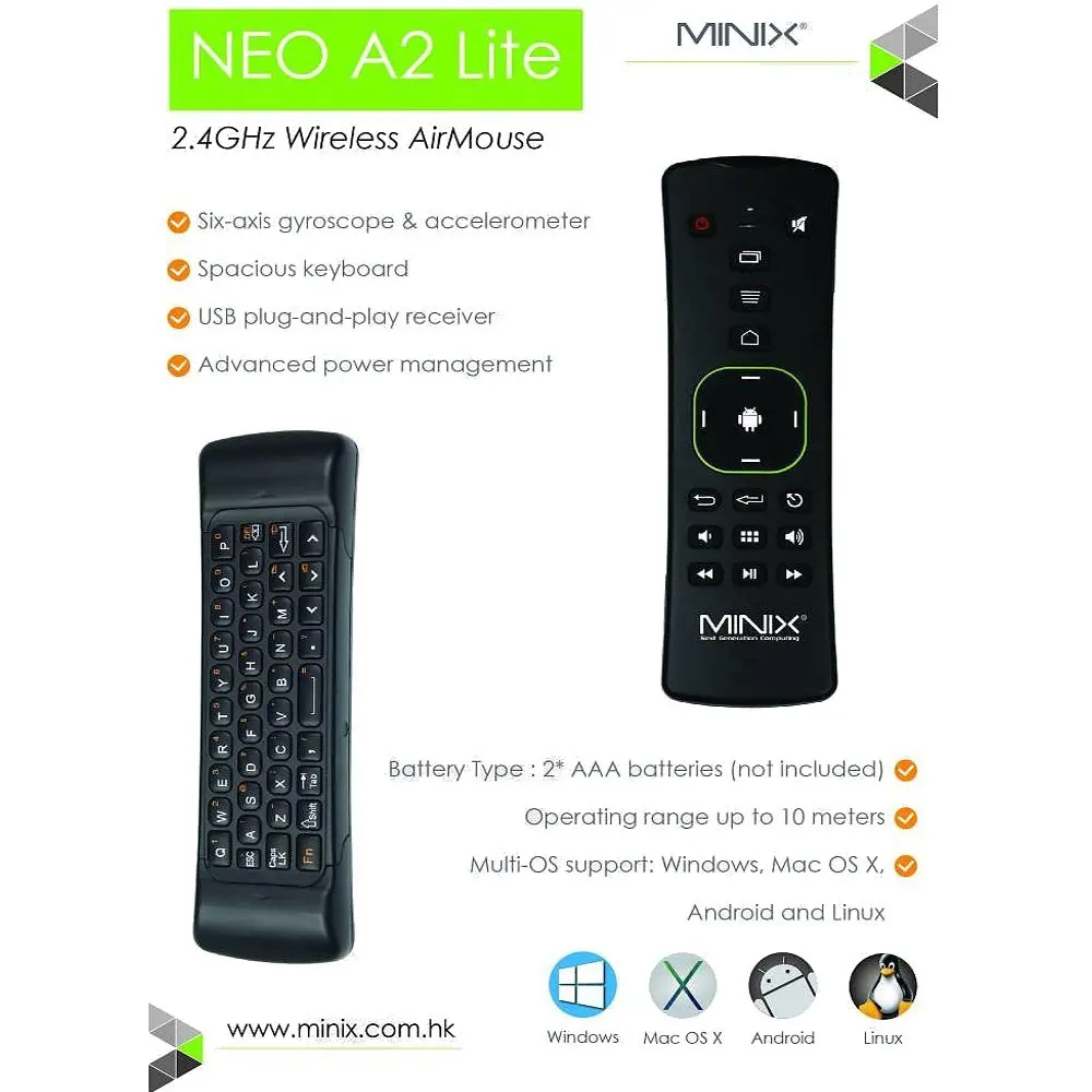  MINIX NEO U1 Smart TV Box Air Mouse(Optional) Amlogic S905 Quad-Core HDMI Media Hub Android 2GB/16G