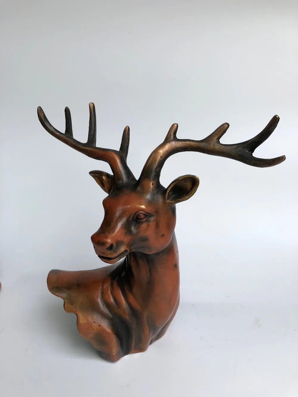 

Chinese pastoral animal deer head decorations lucky ornaments