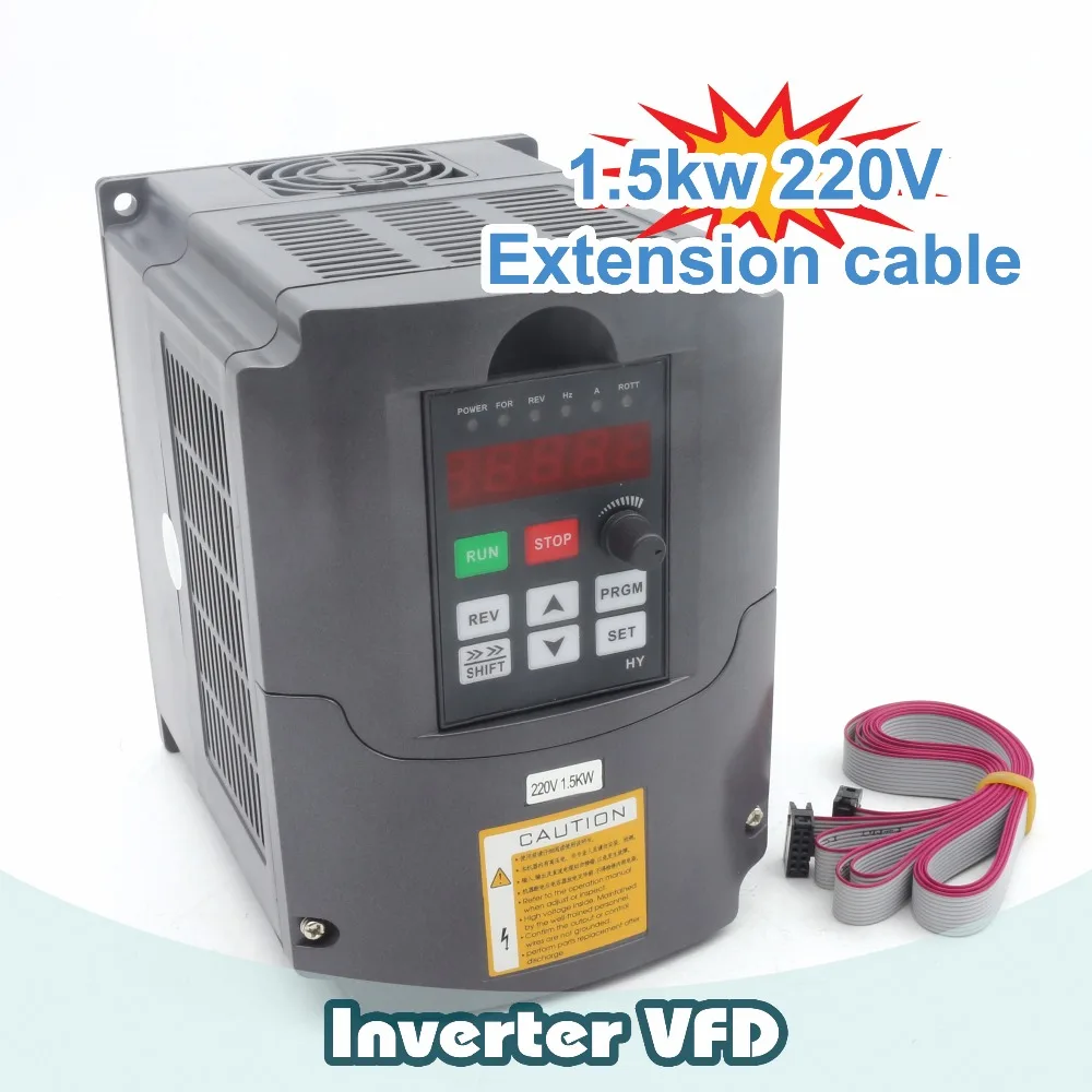 1.5kw 220V Variable Frequency Drive VFD Inverter 2HP 220V 7A