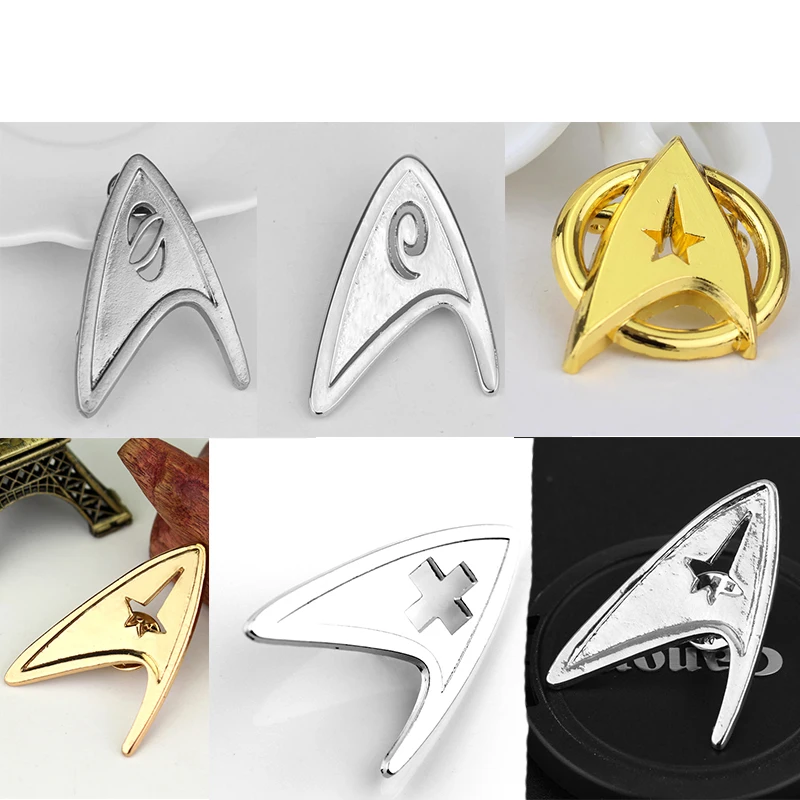

Star Trek Captain Kirk Starfleet Command Division Insignia Symbol Metal Badge Pin Brooch Chest Ornament Cosplay Collection Gift