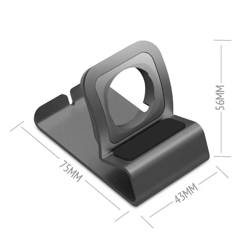 

Aluminum Charge Stand Holder Station Dock Mount for Apple Watch Series 1/2/3/4 42mm 38mm 40mm 44mm Charger Cable