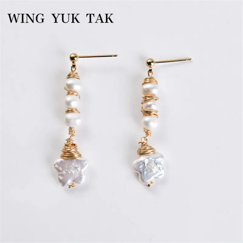 Женские серьги капельки wing yuk tak классические ручной работы из медной проволоки с