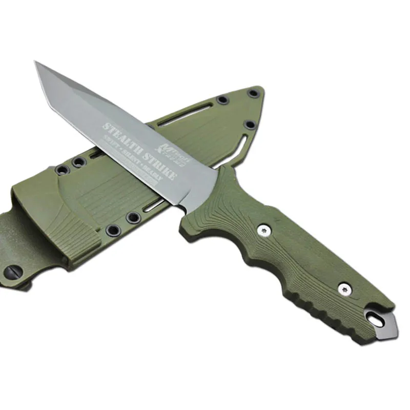 

DuoClang 5Cr13Mov Steel Tanto Outdoor Hunting Knife Tactical Survival Camping Fixed Blade Knife Tools