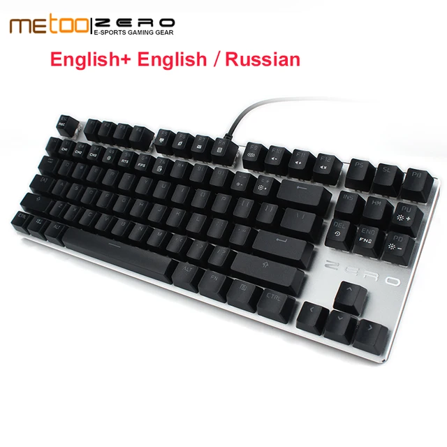 Cheap ZERO Mechanical Keyboard Anti-Ghosting USB Wired Colorful Backlit Metal Panel Blue/Red/Black Switch Gaming keyboard laptop Cheap ZERO Mechanical Keyboard Anti-Ghosting USB Wired Colorful Backlit Metal Panel Blue/Red/Black Switch Gaming keyboard laptop