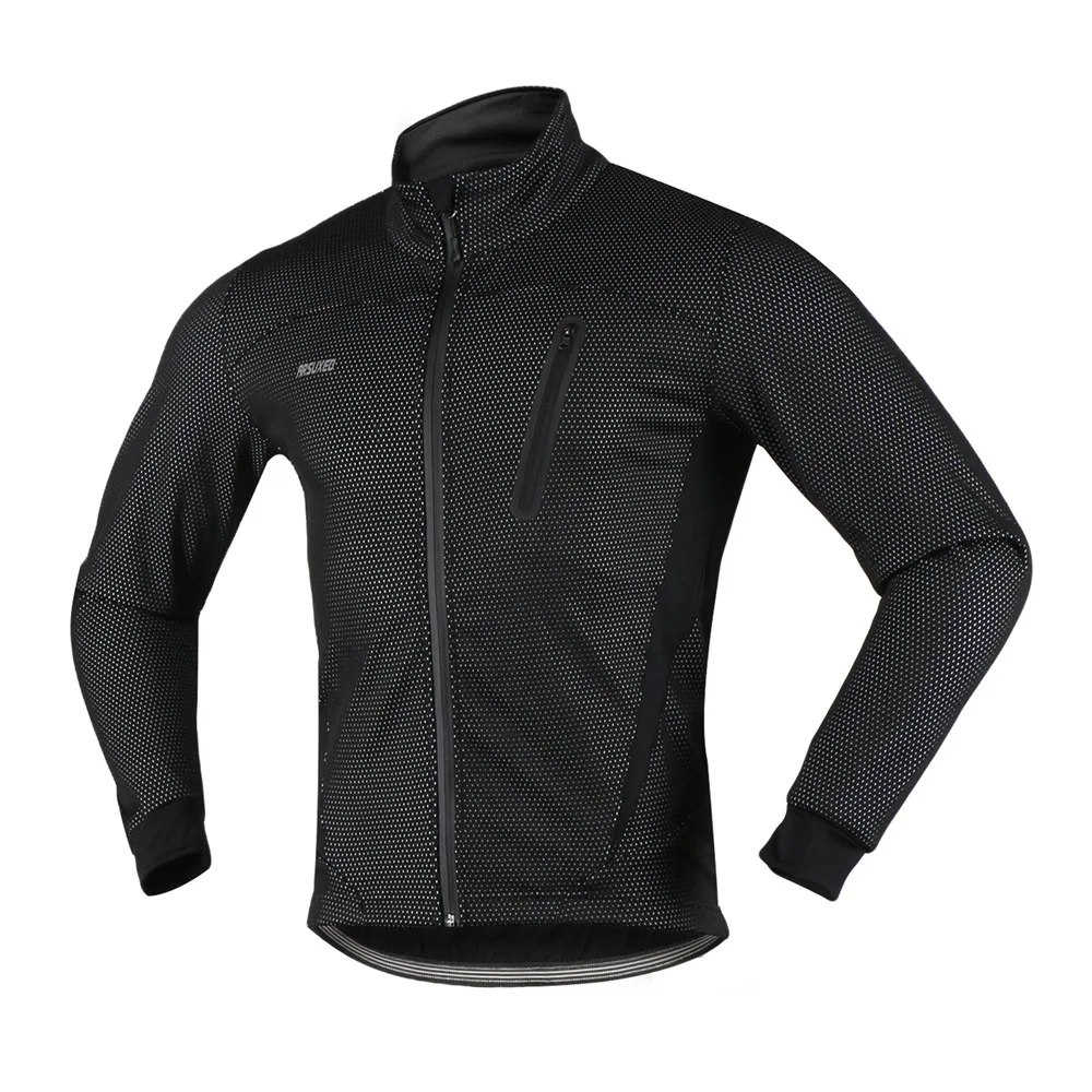 Arsuxeo Men’s Cycling Jacket Winter Thermal Warm Fleece MTB Bike Bicycle Clothing Sportswear Windproof Coat – 2018 New Arrival