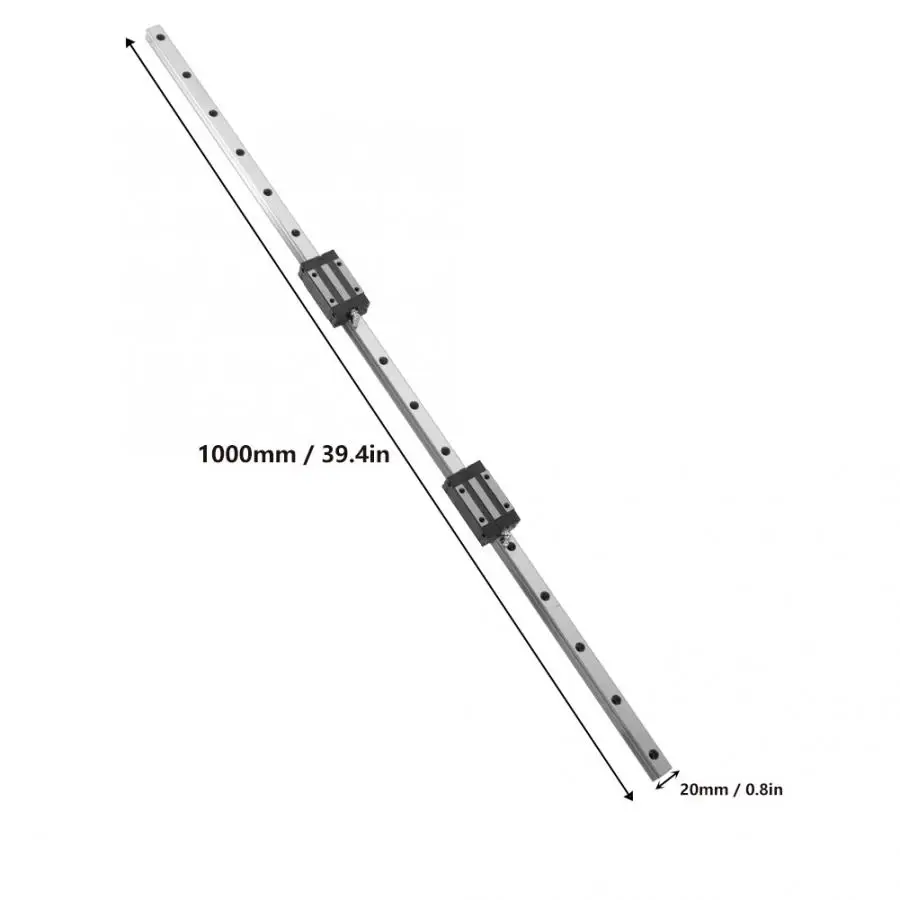 Линейный направляющей 1 шт HGR20-1000mm линейный рельс направляющей движения 20 мм Ширина и 2 шт. каретки ползун линейные рельсы