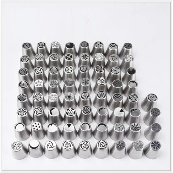

68 pcs Hot Cake Cupcake Decorating Tools Icing Piping Nozzles Pastry Tips-in Dessert Decorators