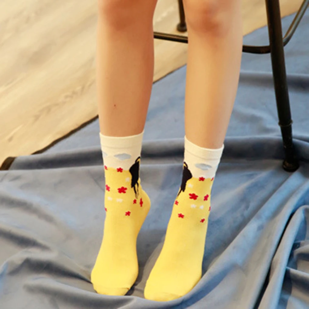 Winter Autumn Women In Tube Sock Japanese Style Cat Cotton Socks 5