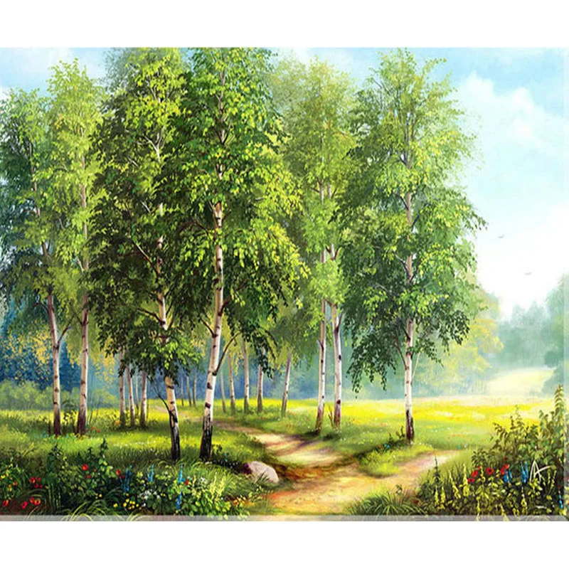 Схема березы на опушке и в лесу. Левитан Берёзовая роща картина. Березовая роща картина Елены Самарской. Картина по номерам березы. Природа лес для детей.