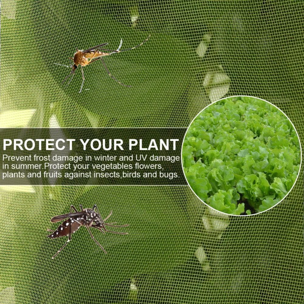 Cubierta de red de protección de plantas bolsas no tejido plagas insectos insectos herramienta de jardín