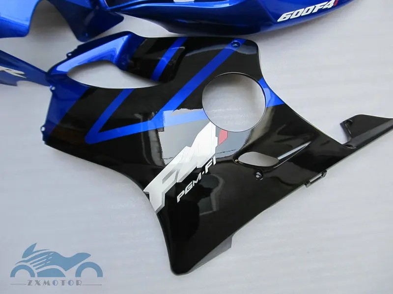 Детали для инжекционного формирования для HONDA CBR 600 F4i Обтекатели 04 05 06 07 цвет синий, черный; Большие размеры 34–43 CBR600F4I 2004 2005 2007 обтекателя тела RE40