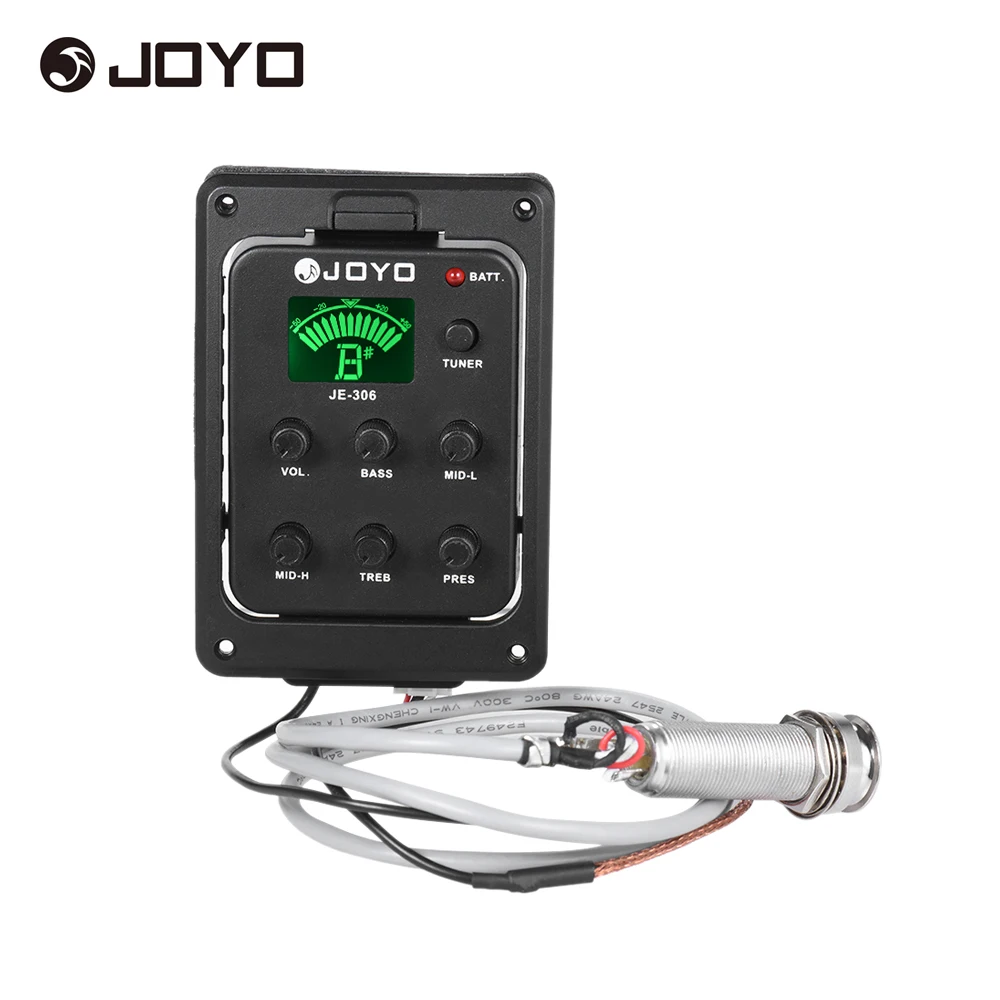 JOYO JE 306 5 полосный эквалайзер для акустической гитары пьезо звукосниматель