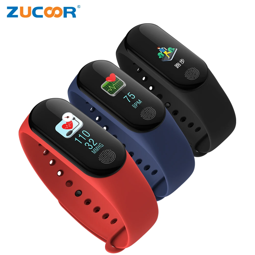 ZUCOOR умный браслет на запястье шагомер монитор сердечного ритма Smartband ZB57 кольцо