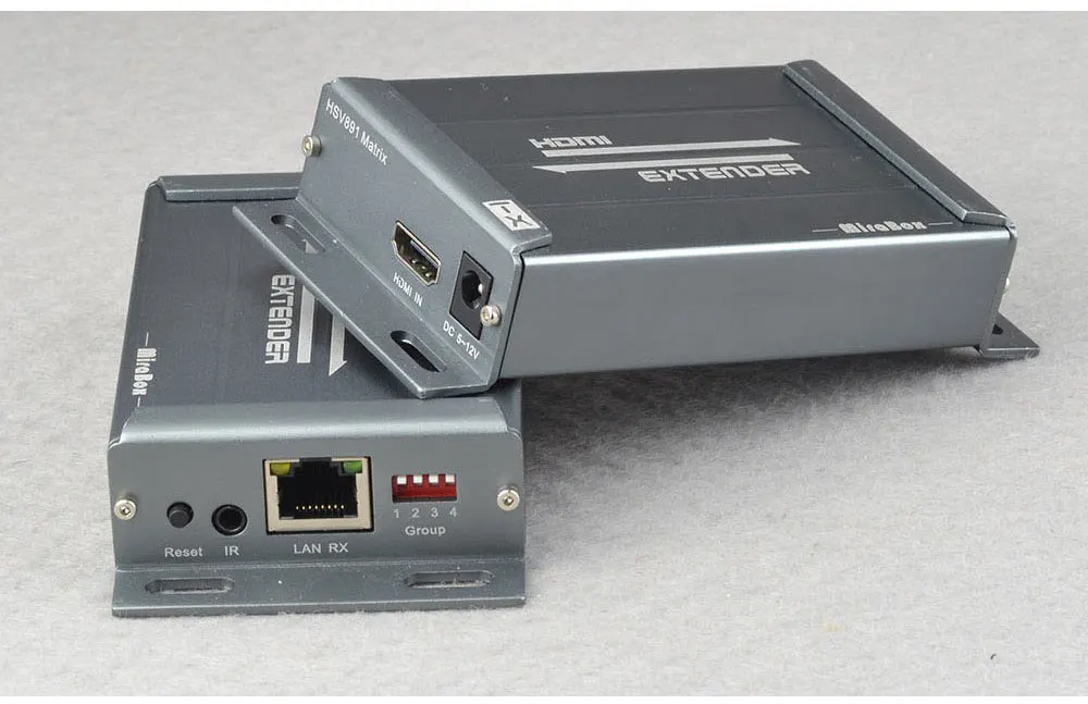 4x4 HSV891 Matrix HDMI Extender with IR over Cat5 Transmitter and Receiver via Cat6 to UTP Rj45 Ethernet HDMI Extender over IP (16)