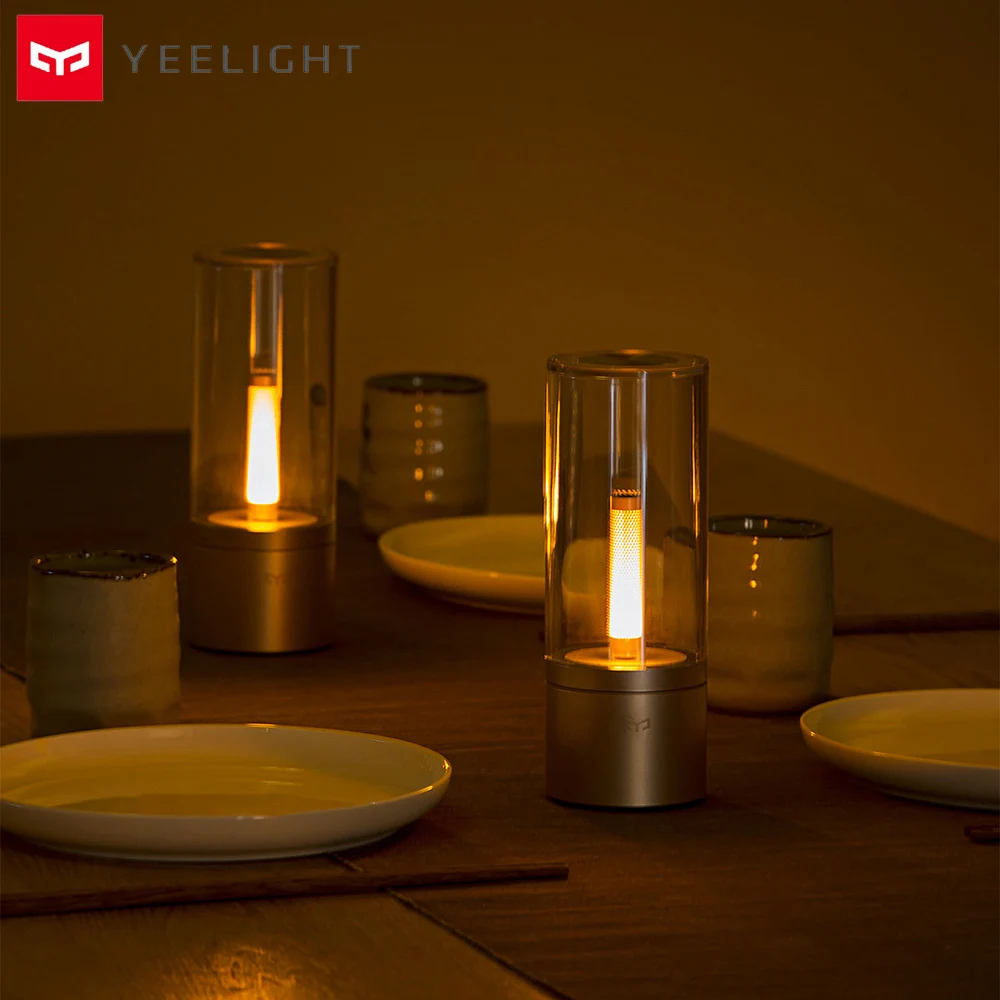 

Yeelight Smart Candle Light Indoor Candela Night Table Light Bedside Lamp Remote Touch Control Smart App Bluetooth