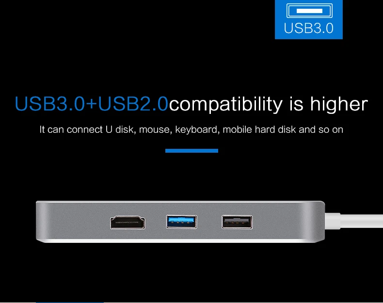 c para RJ45 USB 2.0 USB 3.0