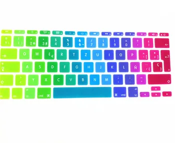 

Dazzle colour EU Spanish Soft Silicone Keyboard Protective Film for Apple MacBook air 11 11.6 Popular Fashion MEAFO
