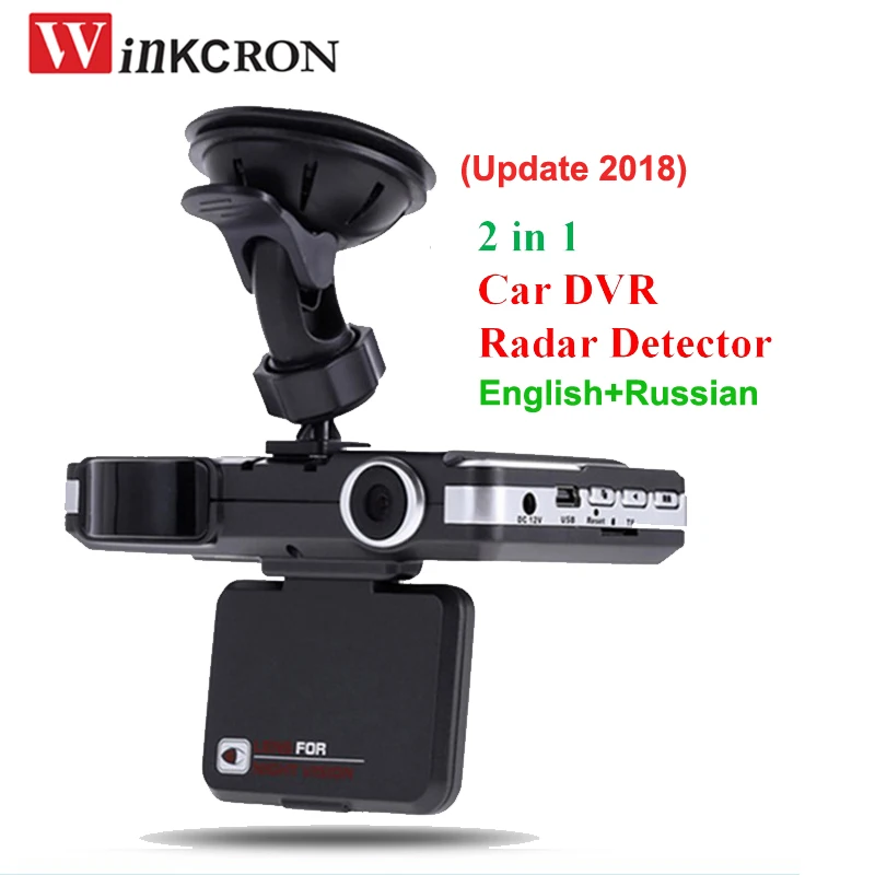 2 в 1 Автомобильный dvr Анти радар-детектор (Обновлено 2018) 1080P HD Обнаружение движения g-сенсор dvr dash cam с английской и русской версией 2 в 1 Автомобильный dvr Анти радар-детектор (Обновлено 2018) 1080P HD Обнаружение движения g-сенсор dvr dash cam с английской и русской версией