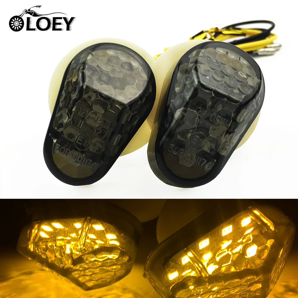 

12V Motorcycle Blinker Flush Mount LED Turn Signals light For Yamaha YZF R1 R6 R6S FZ1S FAZER 1000 FZ6S FAZER 600 XJ6 MT-03 FZB