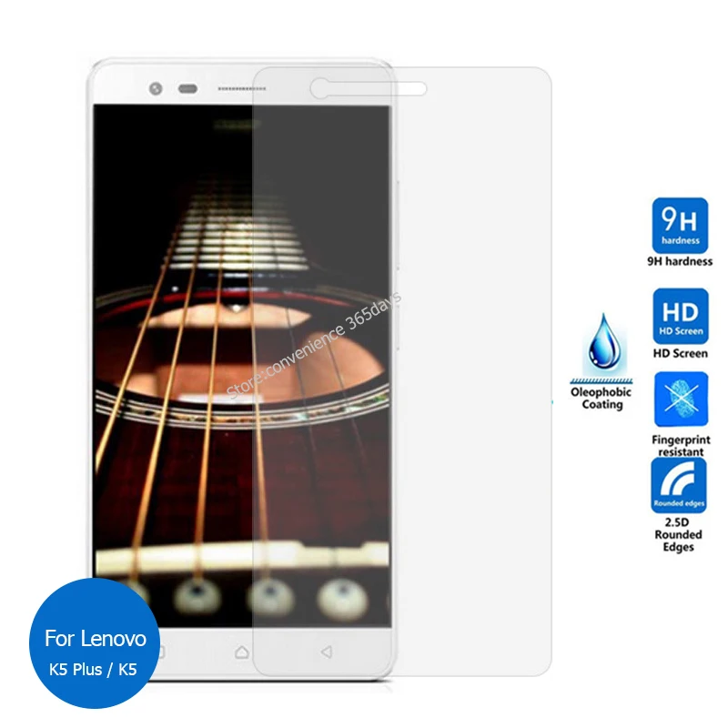 

For Lenovo Vibe K5 Plus Tempered glass Screen Protector 2.5 9h Safety Glass Film on K 5 Note A6020 a46 A6020a46 A6020a40 K52t38