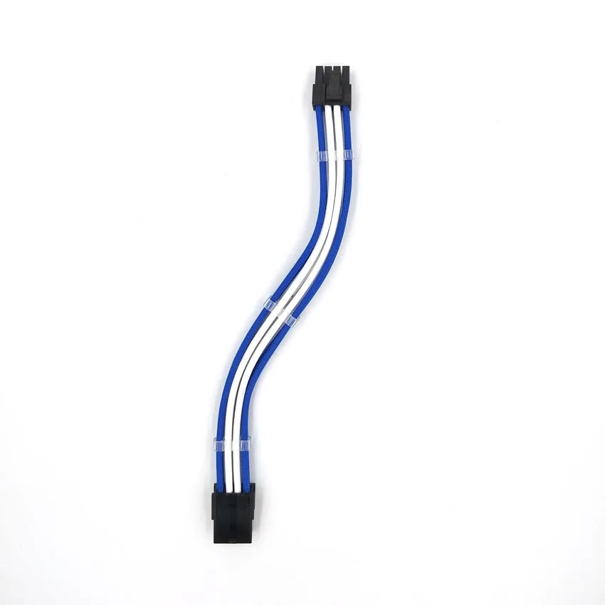 PCI-E 8Pin White_Blue_extension_cable