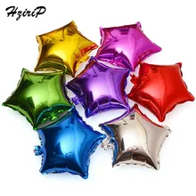 10 шт./лот Фольга воздушные шары 10-дюймовый небольшой пятиконечная звезда воздушные шары для влюбленных Цвет для дня рождения, свадьбы украшения Надувные игрушки