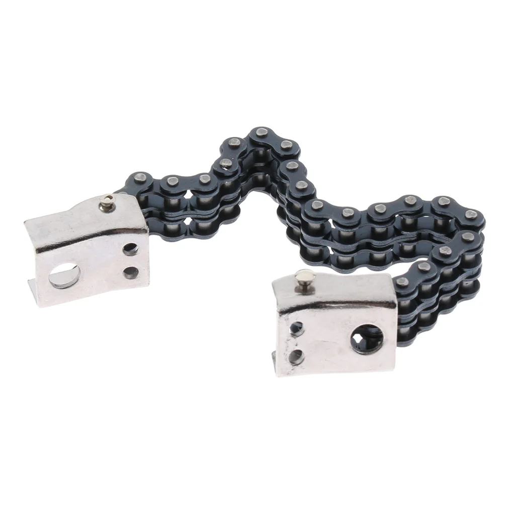 Finest Drum Kit Pedal Connecting Chain with Master Link Replacement Percussion Parts Drum Pedal Chain Hammer Beater Chain