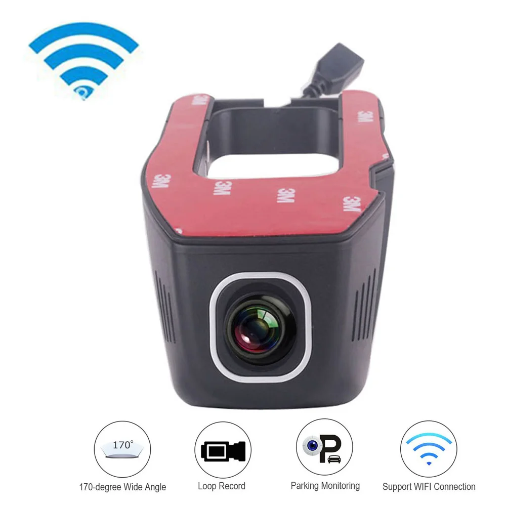 

Car Dash Cam WiFi Dashboard Camera Full HD 1080P Car Camera DVR Video Recorder Loop Recording Camera Super Night Vision