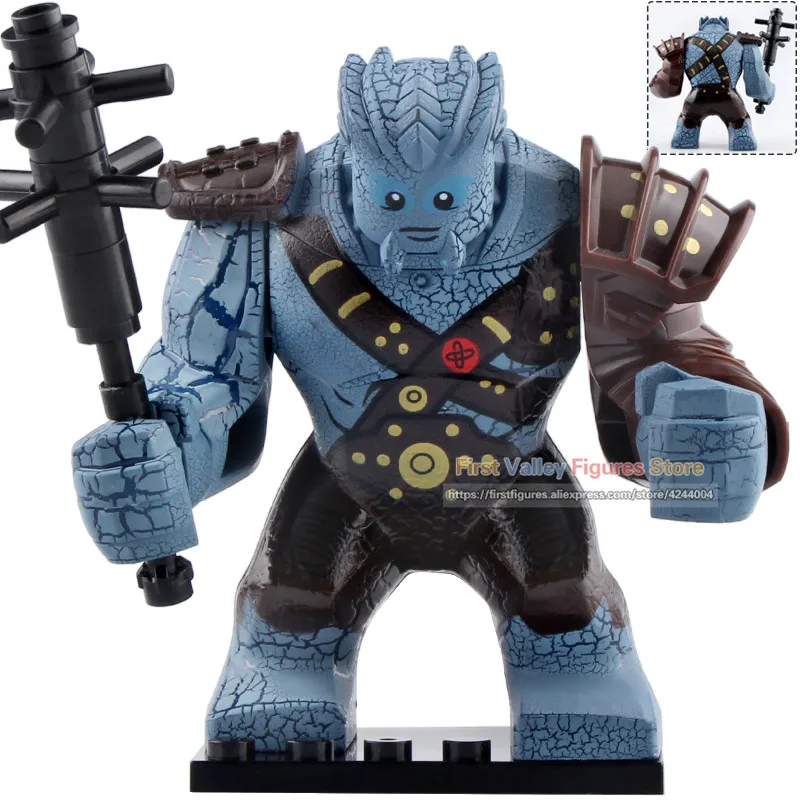 

20PCS Legoingly Avengers 4 End Game Figures Thor's Friend Korg Thanos Hulk Chitauri Cap Marvel Building Blocks Brick Toys XH1050