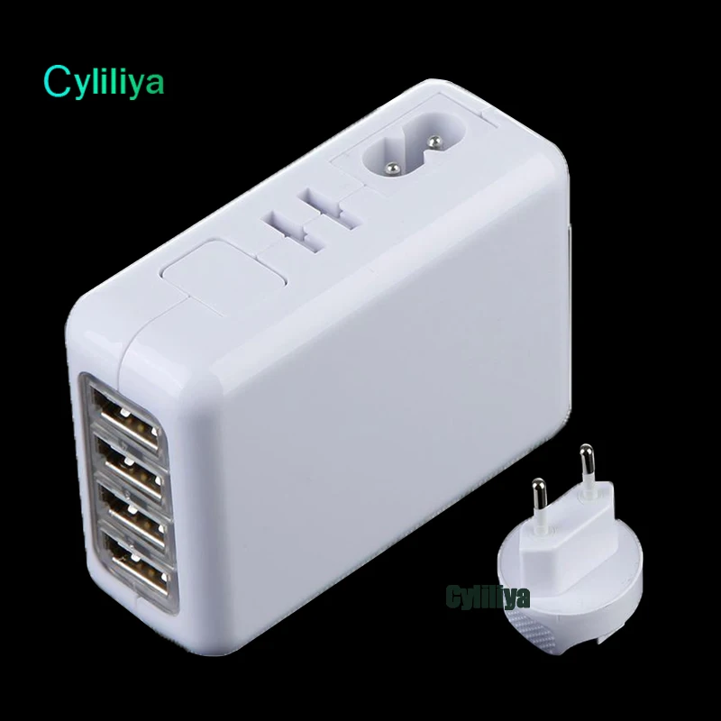 4 port Charger with EU Plug(Opp bag)