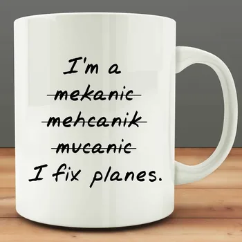 

I Fix Planes Coffee Mug Funny Aviation Mechanic Mug