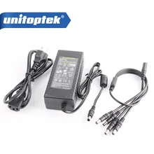 100 V-240 V DC/DC 12 V 8.5A переключение Питание адаптер 1 до 4 Мощность разъем косички с 4 подъездных путей для CCTV камера системы безопасности цифровой видеорегистратор комплект
