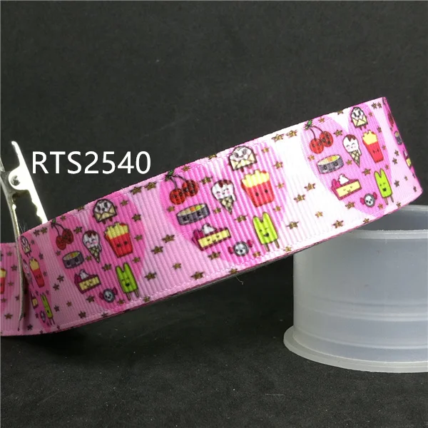 2540 50 ярдов/рулон 7/8 дюймов мультфильм печатных grosgrain ленты - Цвет: 2540