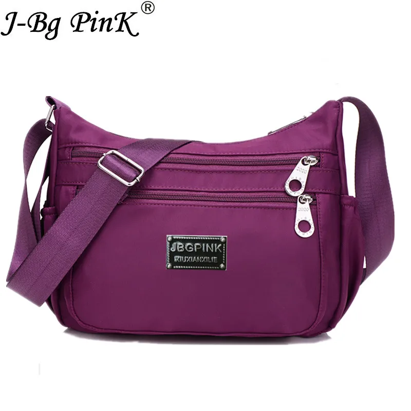 

J-BG PinK Women Shoulder Bag bolsos mujer 2017 Casual Nylon Bag Shoulder Messenger Multilayer Bags Women Bag Bolsos sac a main