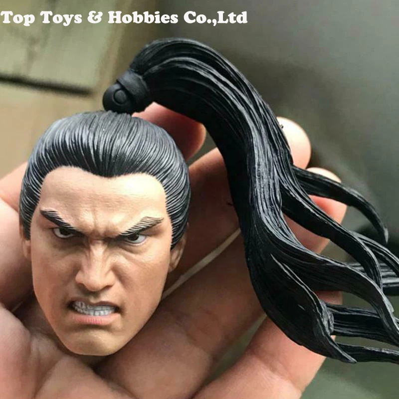 

1/6 Scale Ancient General Head Sculpt Zhao Yun Head Model Fit 12'' Solider Doll For 12" man Action Figure Toys