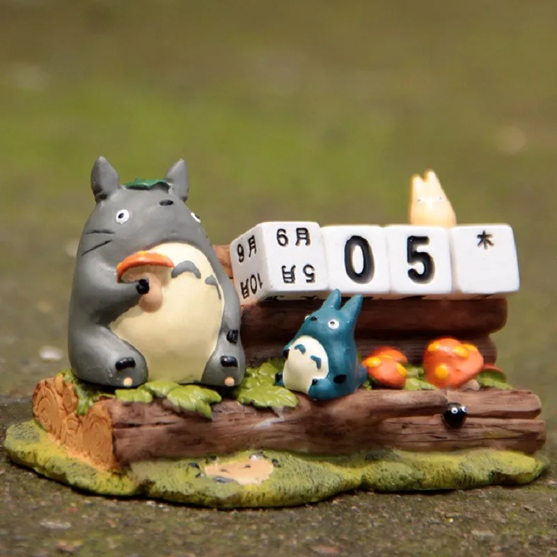 Студия Ghibli miyazaki totoro милый календарь totoro Смола экшн Коллекция игрушечных фигурок модель игрушки для детей рождественские подарки