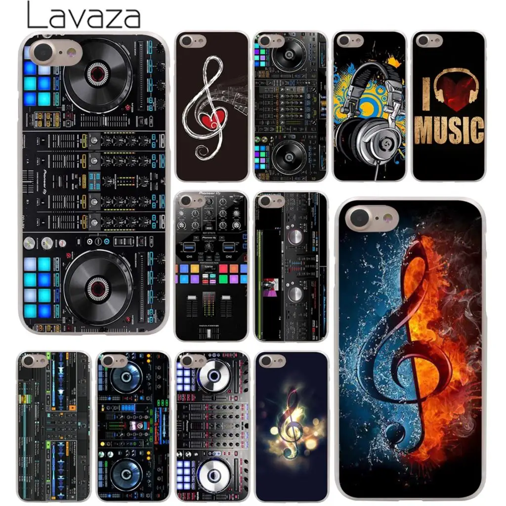 Жесткий чехол для телефона Lavaza ddj iPhone XR X XS 11 Pro Max 10 7 8 6 6S 5 4 SE с изображением музыки