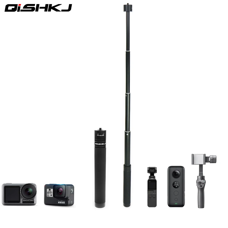 OSMO Action Pocket/Insta360 One X Extension Selfie Stick Pole For DJI 4 Mobile 2 3 Zhiyun Smooth Gopro Hero 7 Accessories | Электроника