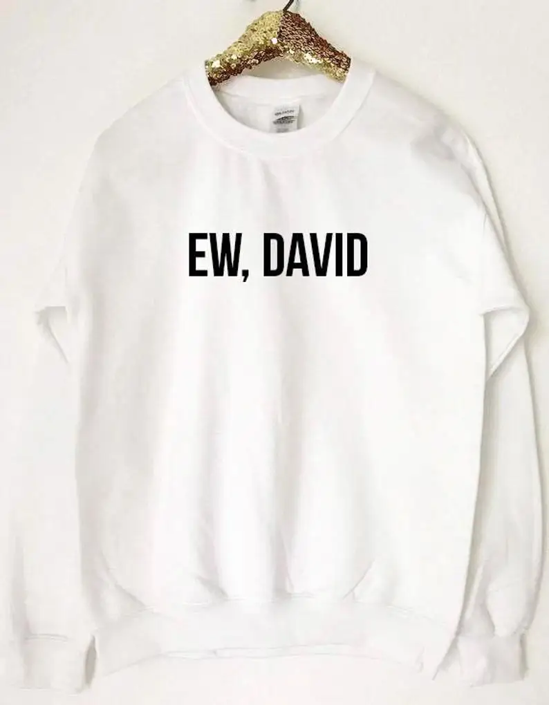 Sugarbaby New Arrival Ew David Sweatshirt Ew David Jumper Long Sleeved Fashion Unisex Jumper Aesthetic Clothing Drop Shipping