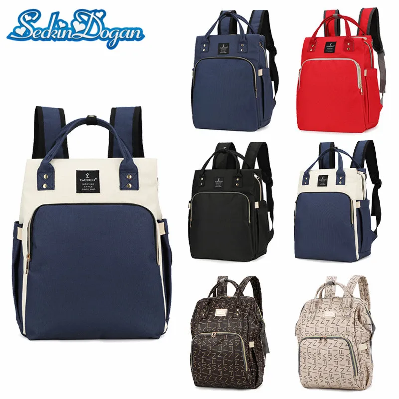 

SeckinDogan Baby Diaper Bag Multi-function Mummy Backpack Large Capacity Dry Wet Designer Baby Care Nappy Mummy Backpacks
