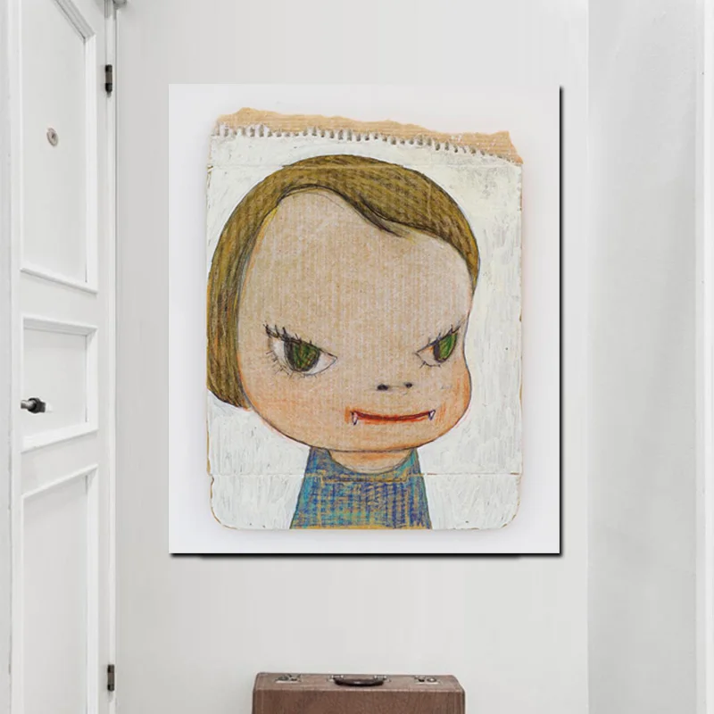 

Canvas Pop Art Pictures Yoshitomo Nara Print Comics Sleepwalking Doll Drawing Japanese Painting Poster For Baby Kids Room Decor