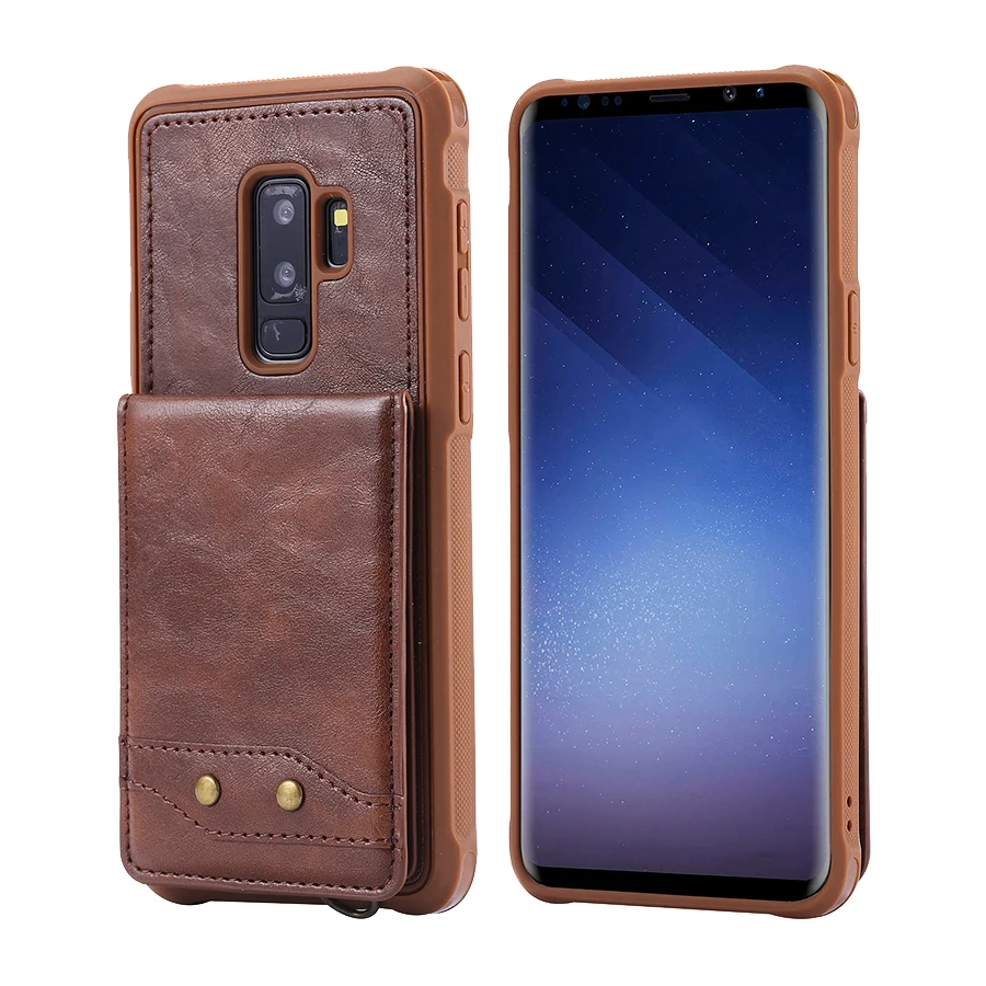 Haissky ретро кожаный флип чехол для телефона Samsung Galaxy S9 S8 Plus держатель карт