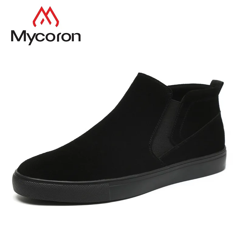 

MYCOLEN Spring/Autumn Men's Boots New Fashion Brand Comfortable Ankle Boots Lightweight Round Toe Chelsea Boots Chaussure