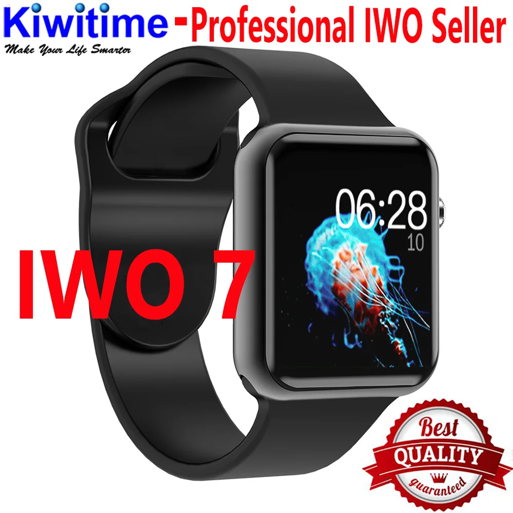 

IWO 7 Bluetooth Smart Watch SmartWatch case for apple iPhone Android Smart phone heart rate monitor pedometor