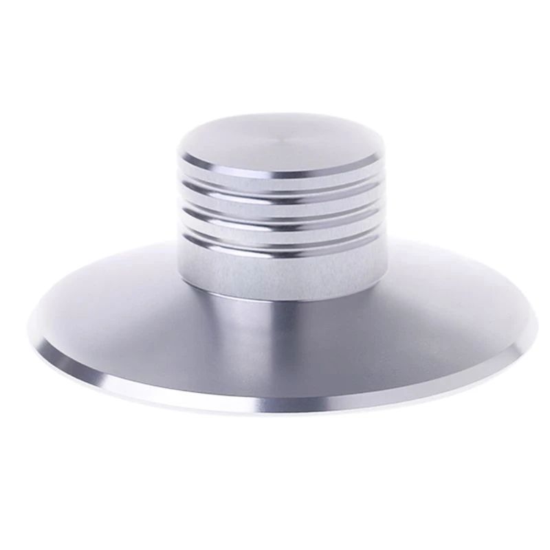 

Lp Vinyl Record Player Balanced Metal Disc Stabilizer Weight Clamp Turntable Hifi(Silver)