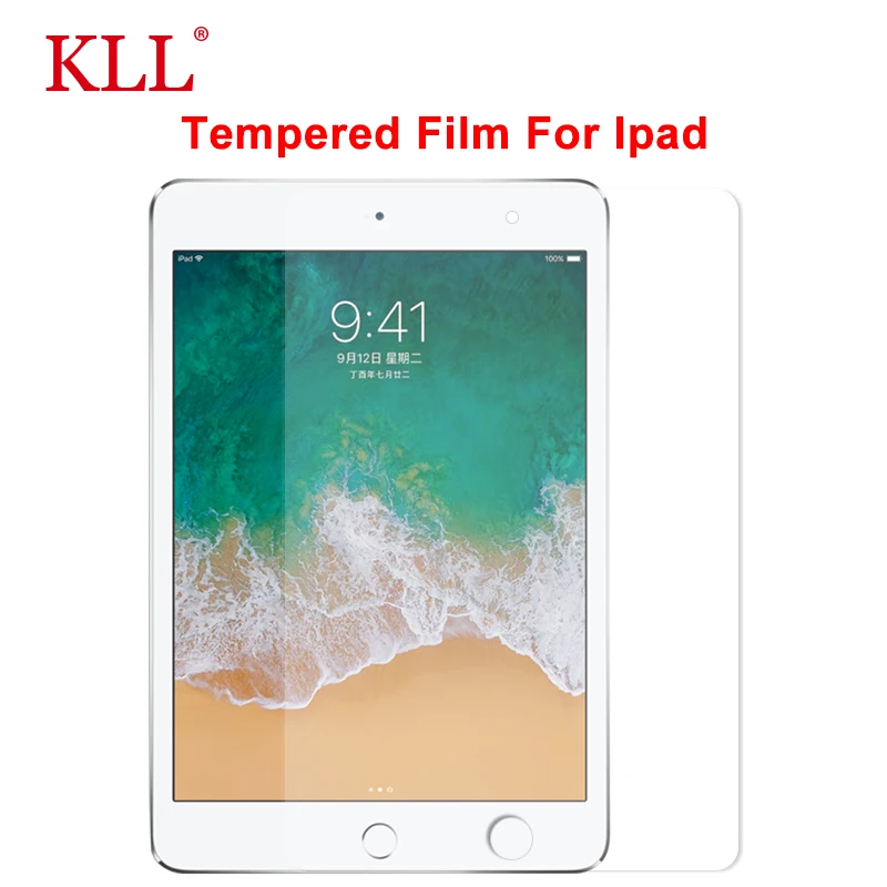 

2.5D 9H Tempered Glass for iPad 2 3 4 9H Premium Screen Protector for iPad Mini 1 2 3 4 Air HD Explosion-Proof Protective Glass