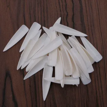 

500 Pcs Sharp Long False Nail Art Tips Acrylic Salon Natural Clear White Durable High Quality