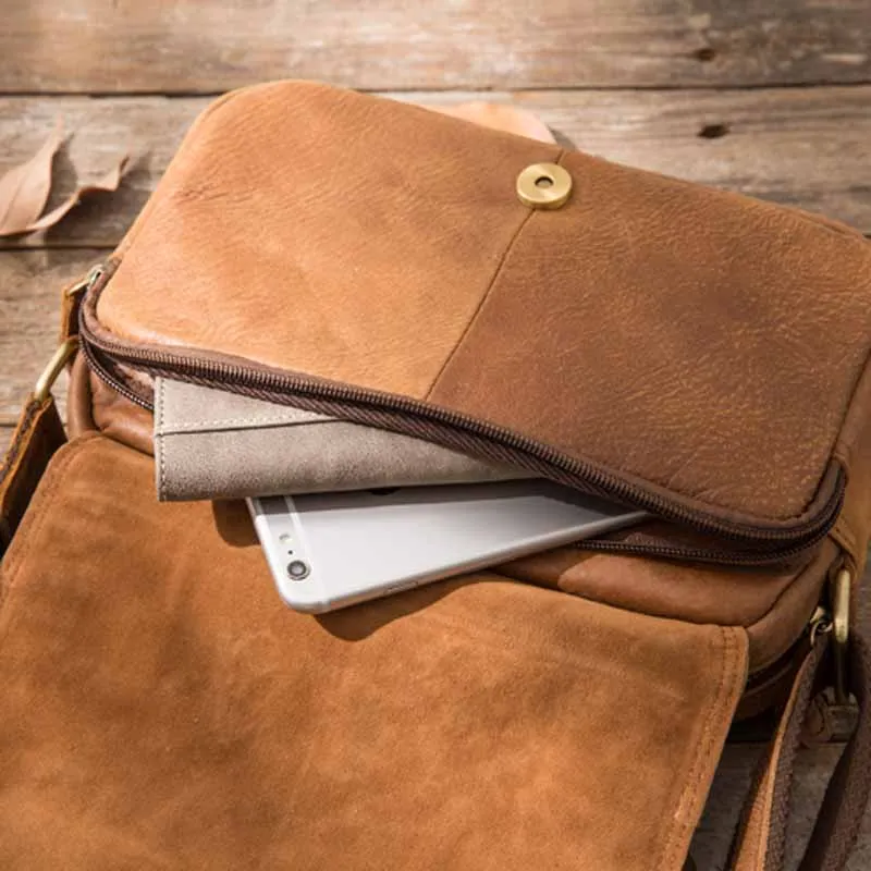 AETOO Genuine Leather Men Messenger Bag Hot Sale Male Small Man Fashion Crossbody Shoulder Bags Men's Travel New Handbags